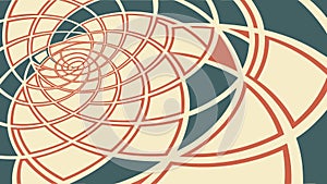 Hypnotic Spiral Geometric Pattern, Abstract Vector Background, vector design Generative AI