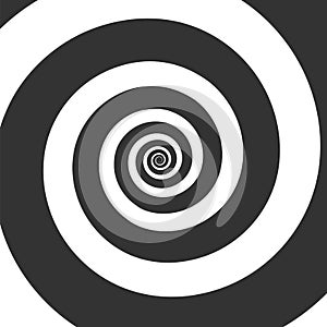 Hypnotic spiral. Hypnotic swirl circular, illustration circle effect