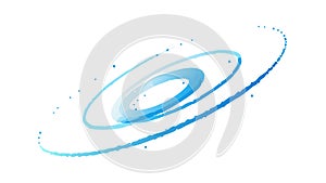 Hypnotic Spiral Pattern: Abstract Cosmic Swirl Vortex Design, vector design Generative AI