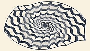 Hypnotic Spiral Pattern, Optical Illusion and Abstract Design, vector design Generative AI