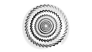 Hypnotic Spiral Pattern Optical Illusion Abstract Design Vector, vector design Generative AI