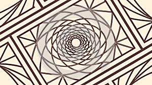 Hypnotic spiral pattern vector, abstract optical illusion background. vector design Generative AI