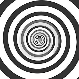 Hypnotic spiral, psychedelic swirl photo