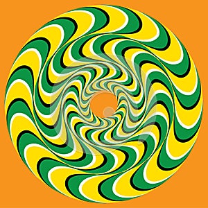 Hypnotic Swirly Sphere photo