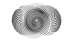 Hypnotic Vortex Spiral, Abstract Optical Motion, vector design Generative AI