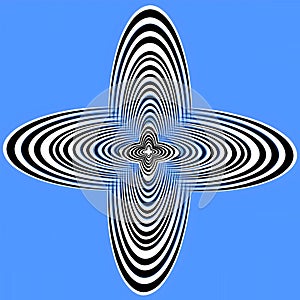 hypnotique fascinante abstraite image.  vector illustration