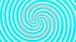 Hypnotizing aqua color whirlpool spiral transition animation - turquoise
