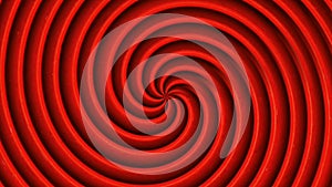Hypnotizing red whirlpool spiral transition animation