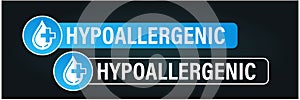 Hypoallergenic vector icon