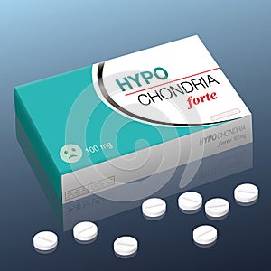Hypochondria Pills Medicine Drug Box Tablets photo
