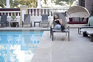 Hypochondriac Female Tourist Disgusted at Pool