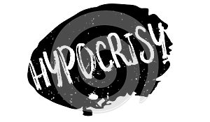 Hypocrisy rubber stamp photo