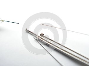 Hypodermic acupuncture needles