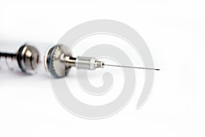 Hypodermic needle photo