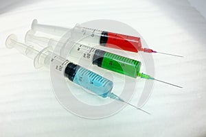 Hypodermic syringe photo