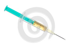 Hypodermic syringe with needle photo