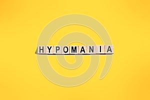 Hypomania, bipolar disorders, mental health concept