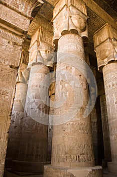 Hypostyle Hall, Dendera Temple, Egypt photo