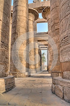 Hypostyle hall in Karnak, Egypt