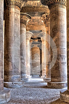Hypostyle in Khnum temple,Egypt