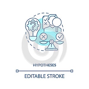 Hypotheses concept icon