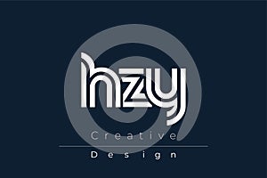 HZY Creative Unique Modern Letter Logo Design