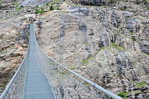 HÃÂ¤ngebrÃÂ¼cke over the Aletsch Glacier, Switzerland