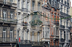 House facade in Brussels, Belgium