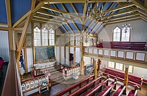HÃÂºsavÃÂ­k church: interior photo