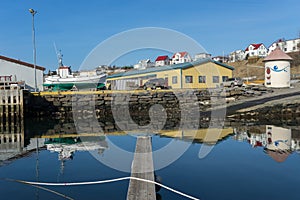 HÃÂºsavÃÂ­k harbour reflections photo