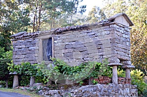 The hÃ³rreo is a Galician construction to store grain
