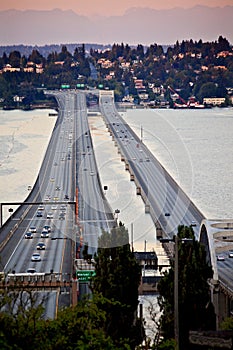 I-90 Bridge Seattle Mercer Island Washington