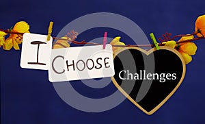 I choose challenges text.
