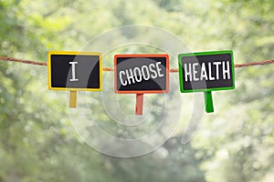 I choose health on board photo