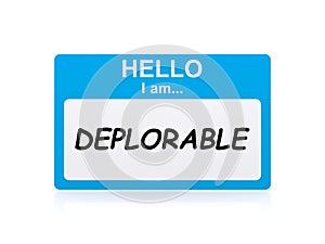 I am deplorable tag
