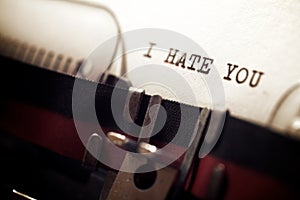 I hate you phrase