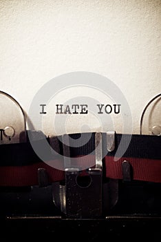 I hate you phrase