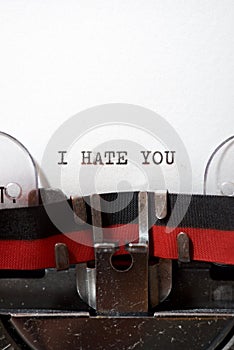 I hate you phrase