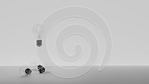 I have an idea and I want to protect it. Patenting an idea. Eureka, I have an idea. Light bulb symbol related to an idea. The