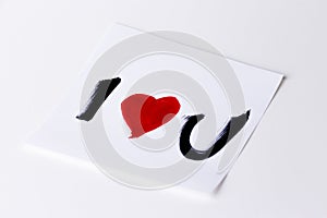 I heart u card