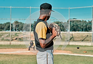 I hope youre ready because I am. Shot of a young baseball player getting ready to pitch the ball during a game outdoors.
