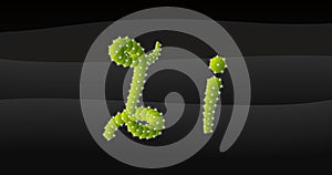 I-i 3D Cactus Alphabet 