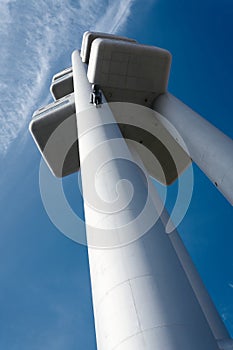 The Å½iÅ¾kov television tower In the Å½iÅ¾kov district of Prague