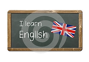 I learn English