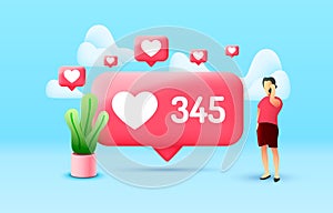 I like this one, social network communication. Vector