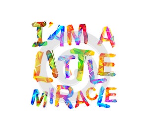 I`am a little miracle. Vector