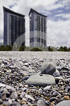 I love Batumi. Beach in Batumi, Georgia