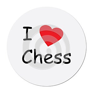 I love chess on white