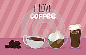 i love coffee banner