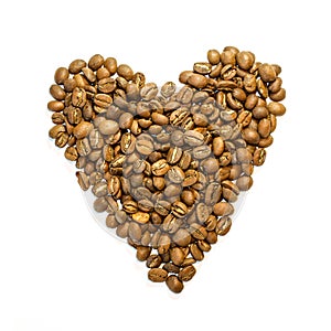 I Love Coffee - Coffee Beans in Heart Shape